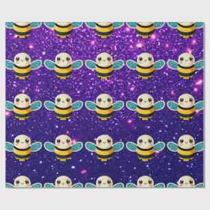 Papel De Regalo Encantador Tema Inspirado en Dulzura de Abejas