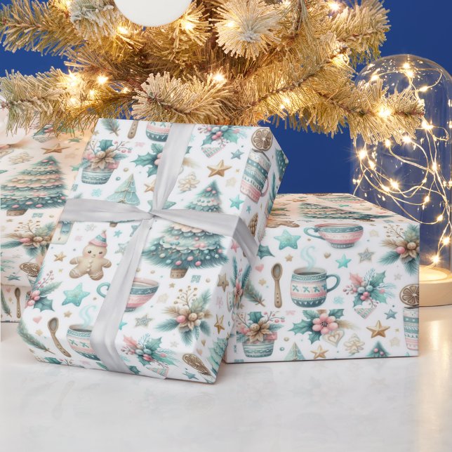 Papel De Regalo Encantador y caprichoso Navidad (Vacaciones)