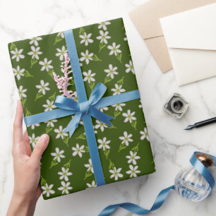 Papel De Regalo Encanto de margarita silvestre