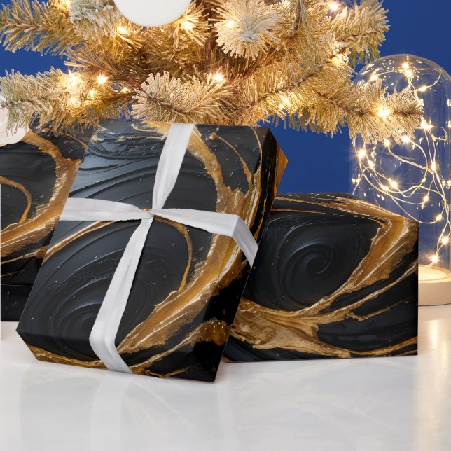 Papel De Regalo Enchanted Ornament Golden Holiday Gift Wrap (Vacaciones)