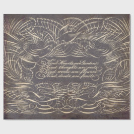 Papel De Regalo Encierre las hojas del Flourish 60lb Decoupage 30"