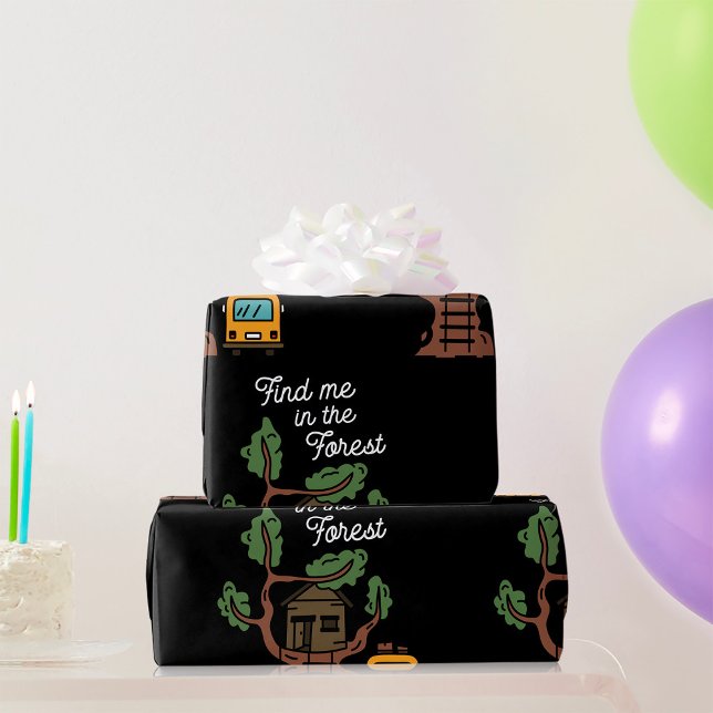 Papel De Regalo Encuéntrame En El Bosque (Subido por el creador)