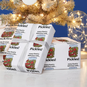 Papel De Regalo Encurtidos Toda la Comida es Deliciosa Con Encurti