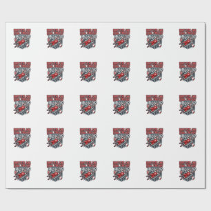 Papel De Regalo Energía del gol de Suiza Esqueleto Delantero Nacio