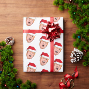 Papel De Regalo Enfadados Navidades de Donald Trump