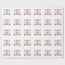 Papel De Regalo Enfermera Coqueta con Lazo Navidad Navidad Persona