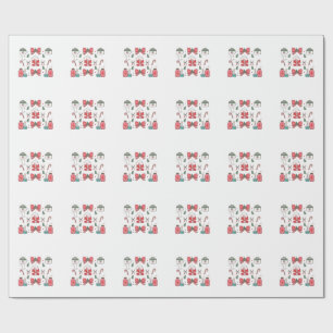 Papel De Regalo Enfermera Coqueta con Lazo Navidad Navidad Persona