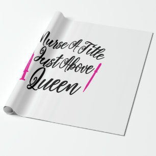 Papel De Regalo Enfermera De Arte Enfermera Un Título Justo Encima