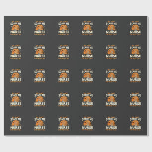Papel De Regalo Enfermera de Halloween Asústame