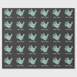 Papel De Regalo Enfermera de Urgencias Pavo Gobble Squad Enfermera