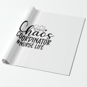 Papel De Regalo Enfermera Gift Chaos Coordinador Enfermera Vida