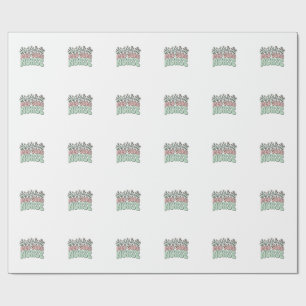 Papel De Regalo Enfermera Med Quirúrgica Diseño Floral Vintage Vec