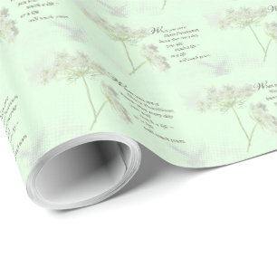 Papel De Regalo Enfermera Practicante Toca Vidas Flor Silvestre