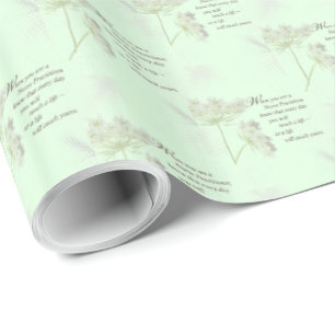 Papel De Regalo Enfermera practicante Touch Lives Wildflower