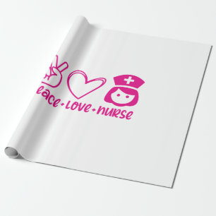 Papel De Regalo Enfermera Regalo Paz Enfermera de Amor