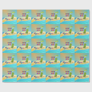 Papel De Regalo Enfermera retirada, diversión al sol