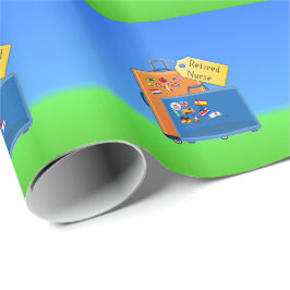 Papel De Regalo Enfermera retirada, empaquetada y lista para irse