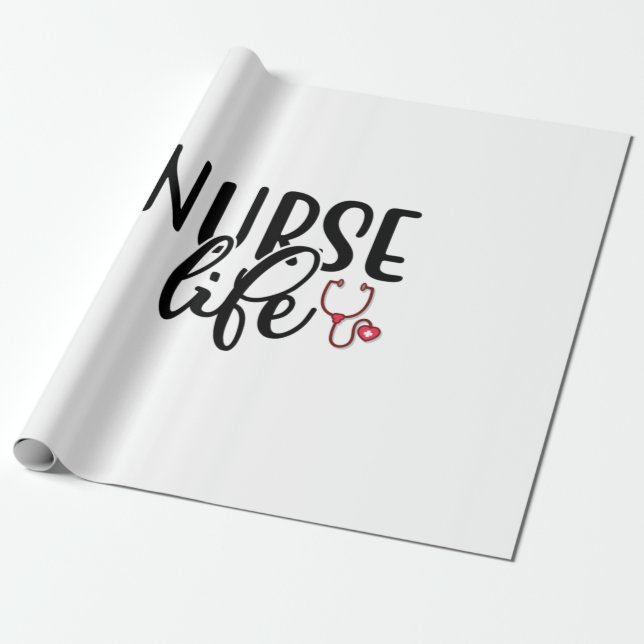 Papel De Regalo Enfermería con regalo (Desenrollado)
