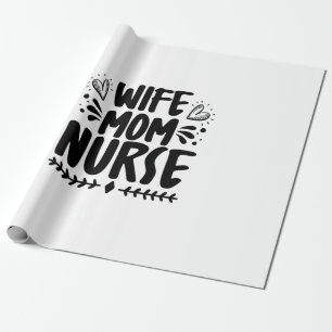 Papel De Regalo Enfermería Regalo Esposa Mamá Enfermera
