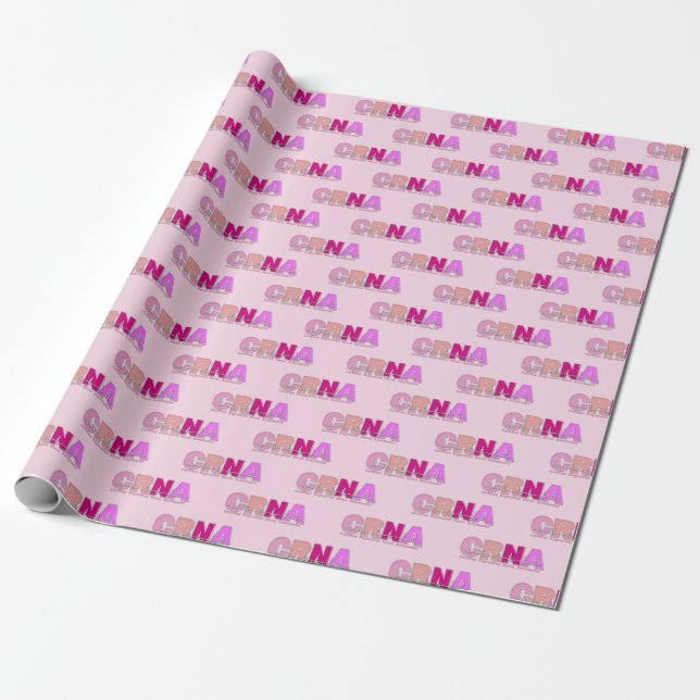 Papel De Regalo Enfermero de enfermería anestesista de CRNA (Desenrollado)