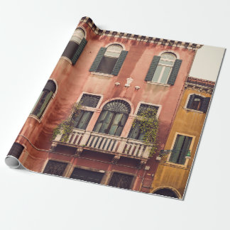 Papel De Regalo Enfrente de una típica casa antigua en Venecia, It