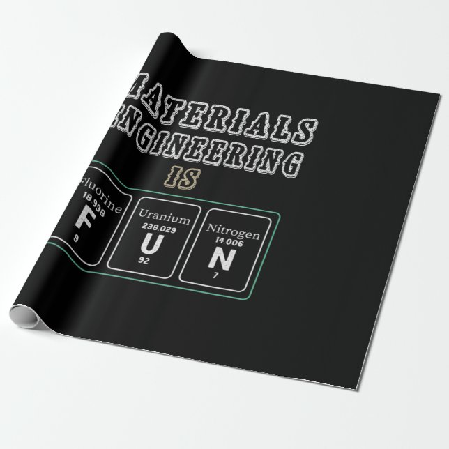 Papel De Regalo Engineer Materials Engineering Is Fun (Desenrollado)