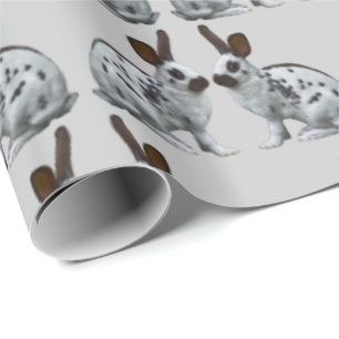 Papel de Regalo English Bunny Frenzy (Gris Claro)