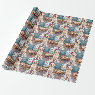 Papel De Regalo English Setter Acogedor Aula Profesor Santa