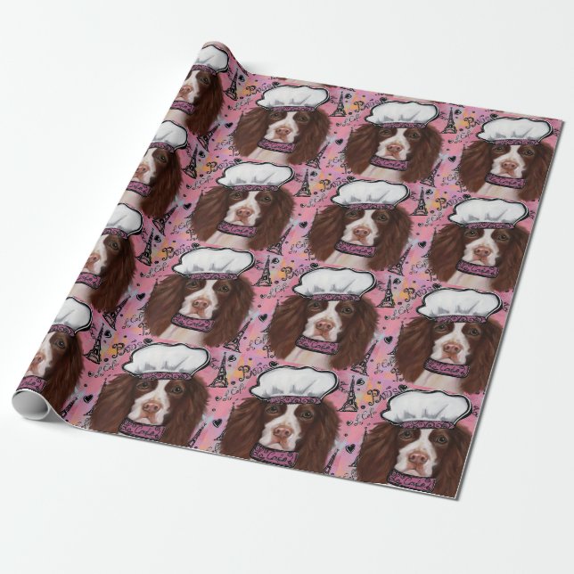 Papel De Regalo English Springer Spaniel (Desenrollado)