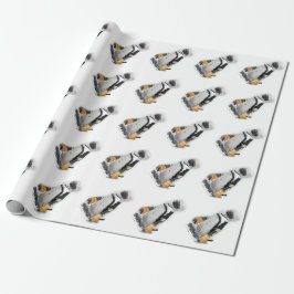 Papel De Regalo Engranaje de hockey para pingüino