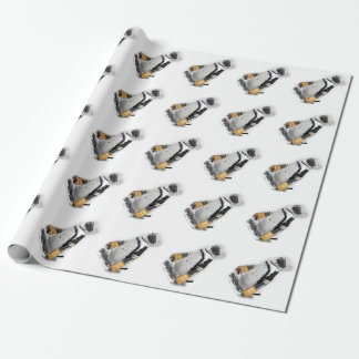 Papel De Regalo Engranaje de hockey para pingüino