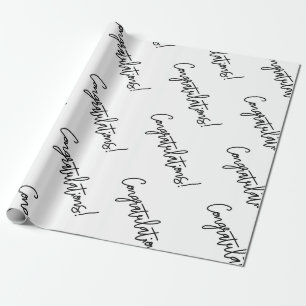 Papel De Regalo Enhorabuena Ajuste de regalo Bodas de lujo