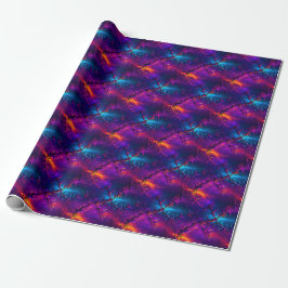 Papel De Regalo Enredaderas Neon Espinosas - Patrón de Zarza Cósmi