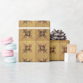 Papel De Regalo Enredo dorada