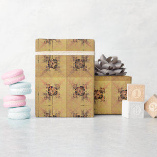 Papel De Regalo Enredo dorada