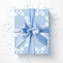 Papel De Regalo Enrejado frondoso en pizarra