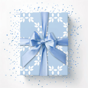 Papel De Regalo Enrejado frondoso en pizarra