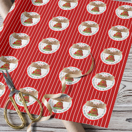 Papel De Regalo Entrega Especial Personalizada Para Niños Rudolph