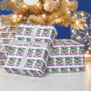 Papel De Regalo Entrega festiva de Navidad en el Polo Norte