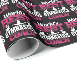 Papel De Regalo Entrenador de Gimnasia Femenina del Mundo