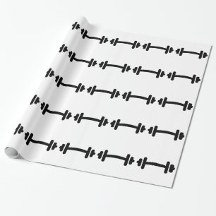 Papel De Regalo Entrenamiento de la pesa de gimnasia del Barbell