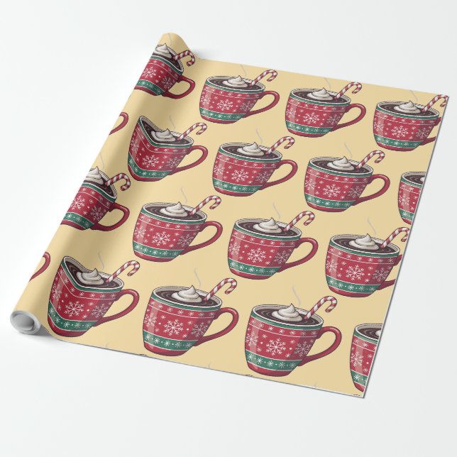 Papel De Regalo envoltorio de regalo de Navidad lindo (Desenrollado)
