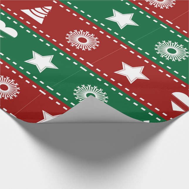 Papel De Regalo Envoltorios y Adornos de Navidad (Esquina)