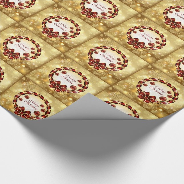 Papel De Regalo Envoltorios y coronas de Navidad (Esquina)