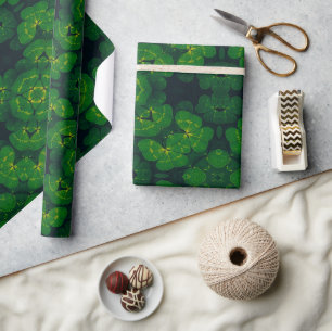Papel De Regalo Envoltura afortunada Patrón de Atractivo Irlandés