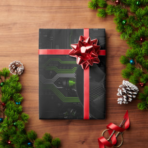 Papel De Regalo Envoltura de circuito de PC para jugador ciberpunk