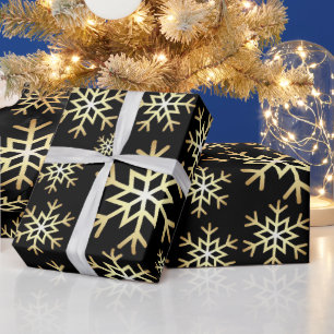 Papel De Regalo Envoltura de fiesta con forma de copo de nieve de