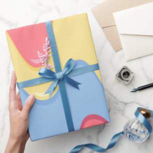 Papel De Regalo Envoltura de fiesta de patrón de helado de fusió