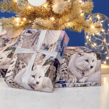 Envoltura de Navidad Periwinkle Helada Bosque de L
