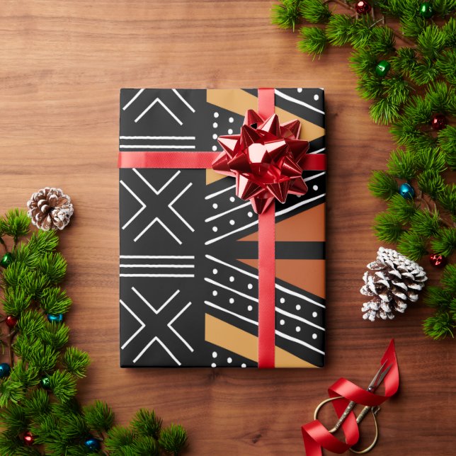 Papel De Regalo Envoltura de regalo africana encantadora (Regalo de vacaciones)